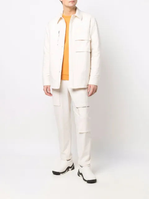 Helmut Lang multi-pocket quilted shirt jacket