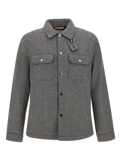 Woolrich herringbone chest-pocket jacket