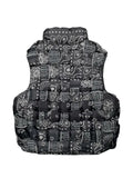 KAPITAL bandana-print quilted gilet