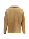 Salvatore Santoro shearling-collar button-up jacket