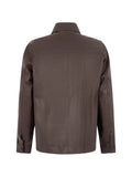 slowear Montedoro chest-pocket leather jacket