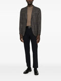 Canali crew-neck short-sleeve sweater