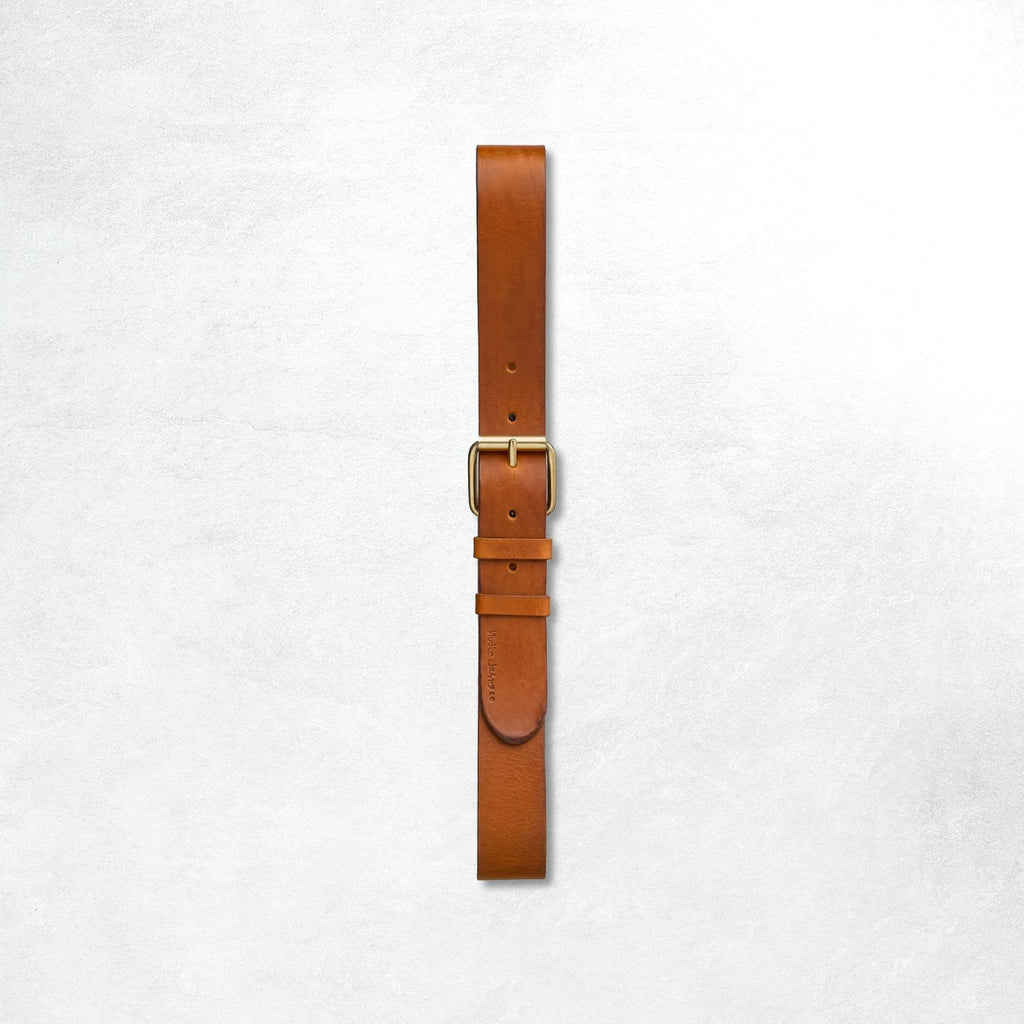 Nudie Jeans Pedersson Leather Belt: Toffee Brown