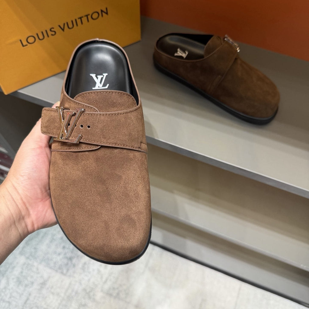 Louis Vuitton Men's Adjustable Strap Slip-On Shoes